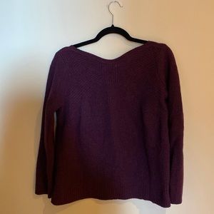 Madewell purple merino wool sweater